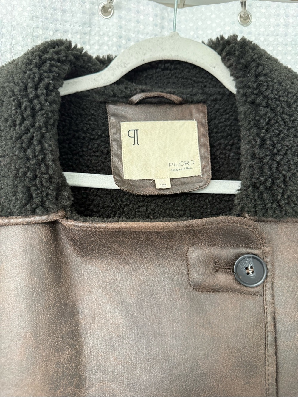 Pilcro Faux Shearling Cocoon Coat - Picture 9 of 13